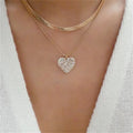 Vintage Punk Gold-plate Thick Chain Head Portrait Coin Pendant Necklace For Women